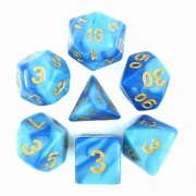  (Sky blue+Blue) Blend color dice set